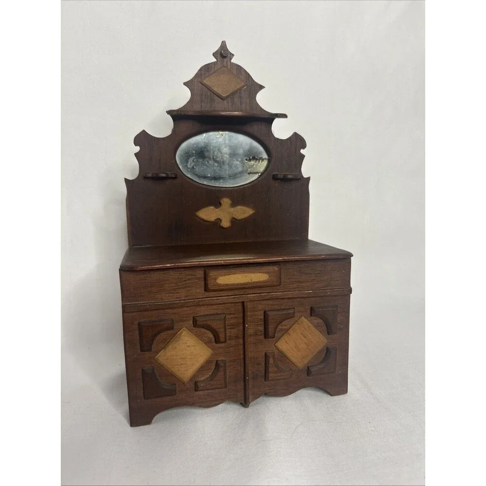 Vintage Dollhouse Buffet 10 Inches Tall